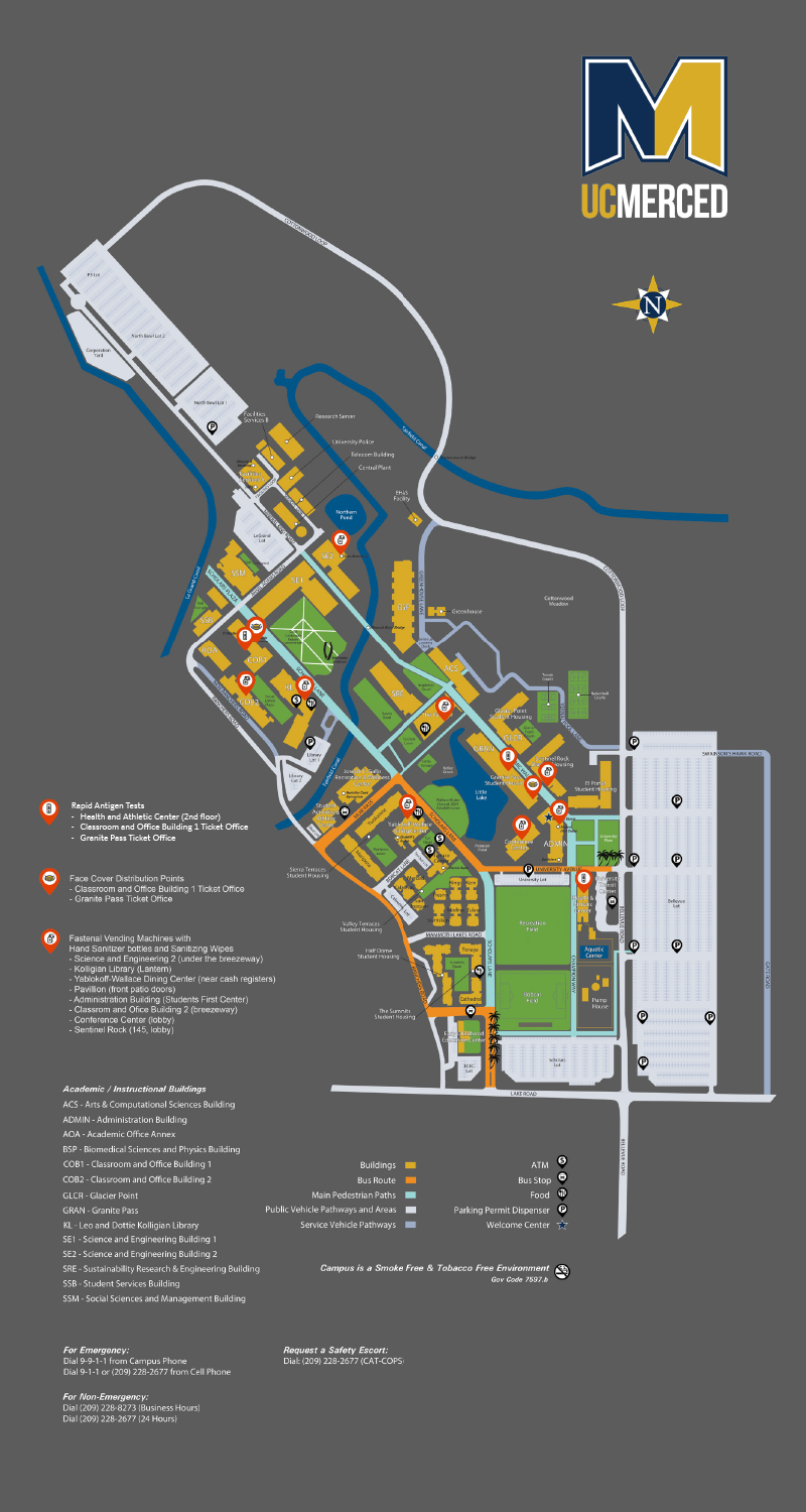 Campus Map of Distribution Points - Click to download